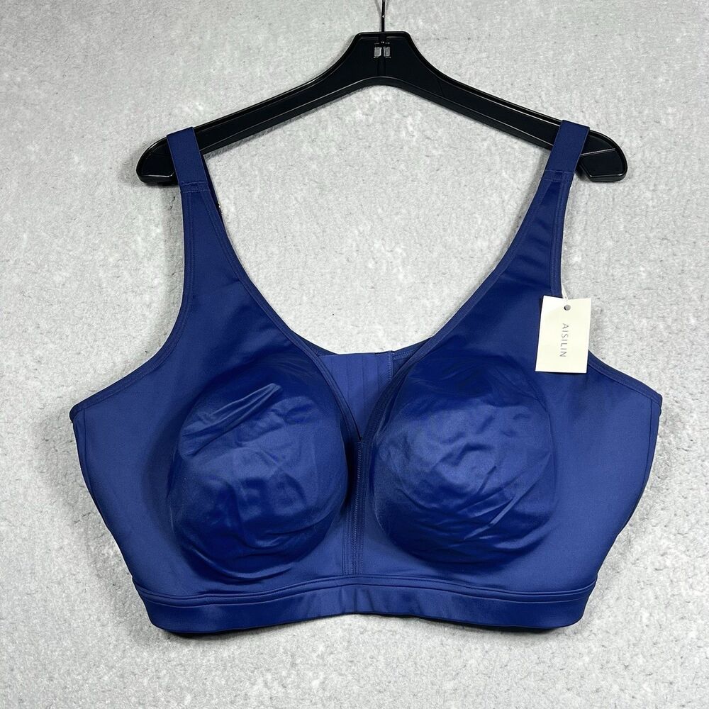 AISILIN T Shirt Bra 46G Full Cup Coverage Bra Nightfall Blue Supportive NWT